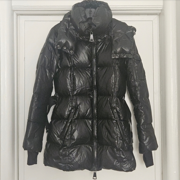 SAM. SOHO BELTED MID LENGTH PUFFER JACKET MEDIUM - Picture 4 of 16